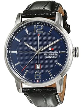 Tommy Hilfiger Herren-Armbanduhr Casual Sport Analog Quarz Leder 1791216