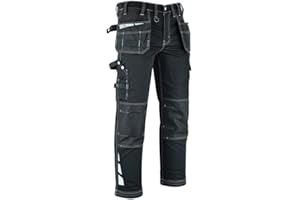MS9 Mens Work Cargo Combat Holster Pockets Tactical Working Work Trouser Trousers Pants Jeans