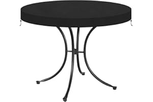 VANSHEIM Funda Mesa Jardin Impermeable Funda Mesa Terraza Exterior Funda Exterior Muebles Jardin para Mesa de Café Exterior Anti UV Tela Oxford Ø62x10cm
