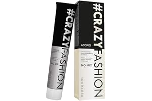 CAPELLO POINT Crazy Fashion, Colorazione Semipermanente in Crema, Senza Ammoniaca, Resorcina e PPD, Durata da 6 a 8 Shampoo, Tinta per Capelli Temporanea, Colore Acciaio, 100 ml