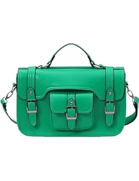 TrendStar Damen Weinlese Tupfen Falles Faux Leder Umhängetasche Unisex Schultaschen Crossbody Schul College Taschen