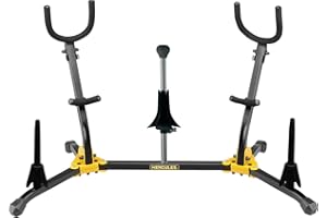 H HERCULES Hercules Mehrfachständer, 2 Alt-/Tenorsax, 1 Sopransax, 2 Flöten/Klarinetten