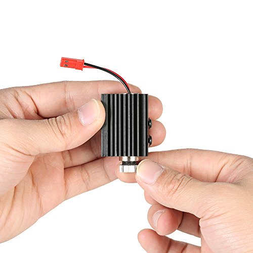 KKmoon 1000 mW 405nm Laserkopf Gravurwerkzeug für DIY Carving Graviermaschine Laser Gravierer Zubehör mit Schraubendreher, Blau Violett Licht - 4