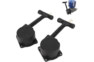 EIMSOAH 2pcs RC Car Pull Starter, 1/10 RC NitroCar Engine R020 Starter, Plastic RC Engine Pull Starter for HSP for HPI for Redcat 1/10 Car