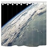 Il pacchetto di tende da doccia include: 1 tende da doccia Nessun rivestimento necessario, 12 ganci in plastica di alta qualità "C", ganci in plastica anziché fori in ferro, aspetto più flessibile e bello.