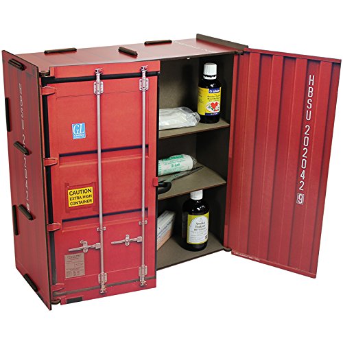 Preisvergleich Produktbild Werkhaus Container Medizinschrank rot