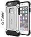 Cubix® Shock Proof Case For Apple iPhone 6s Tough Armor Tech Series Back Cover case With Premium Carbon Fiber Texture 4 Side Air Cushion Extra Soft Buttons - Silver RS.650.00