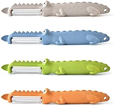 HUAVIN Random Color Crocodile Peeler High Hardness Ceramic Blade Wheat Fiber Green Material