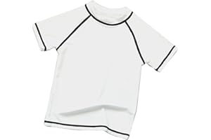 SWAUSWAUK Maglietta Nuoto Bambino 6-12 Anni - Maglietta Bagno Ragazzi Protezione UV UPF 50+ Manica Corta