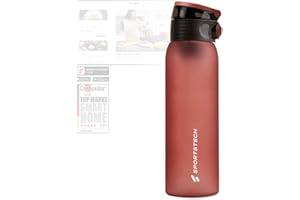 Sportstech - Botella Agua con Infusor de Frutas, Botella de Agua Deportiva, Botella Agua Niños & Adultos, Cierre de Seguridad, Asa de Lazo, & E-Book, Botella Agua 1 Litro, Bayas Silvestres