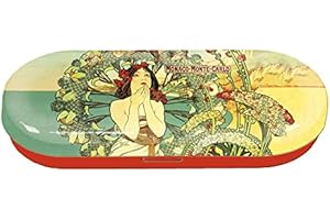 Fridolin Etui na okulary Art Nouveau-Monte Carlo z metalu, kolorowe, 16 x 6,6 x 2,8 cm