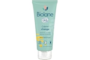 BIOLANE - Creme de change Certifié BIO - Soulage et Répare - Irritations et rougeurs du siège - Bébé - Ingrédients d'origine naturelle - Fabriqué en France