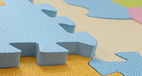 9 Pcs Cute Animal EVA Foam Play Mats Floor Puzzle Crawling Play Game Mat for Baby Kids Childre Toddlers -Bright Color,Environmental Material, Safe to Use
