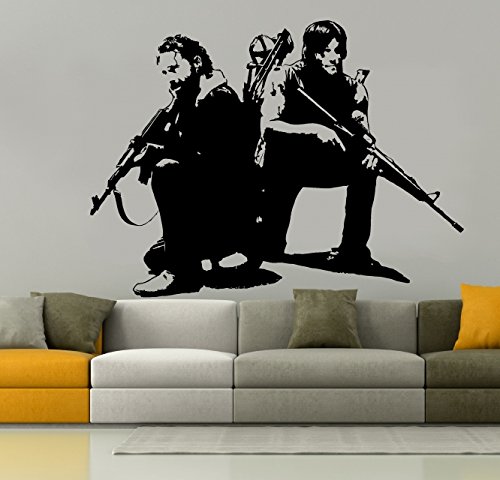 Wandtattoo Daryl und Rick - The Walking Dead Größe M