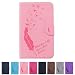 Produktbild Samsung Galaxy Tab A 7.0 Hülle, Z-Newell PU Leder Tasche Bookstyle Hülle Flip Case Wallet Cover, Feather Muster Schutz Hülle Etui Schale Weich TPU Innere mit für Samsung Galaxy Tab A 7.0 Zoll T280 T285, Stylus enthalten (rosa)
