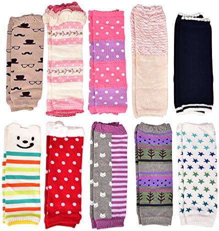 6 Pairs Toddler Girls Boys Leg Warmers Leg Sleeves, Baby Girl Boys Leggings Knee Pads