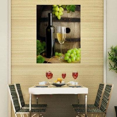 Restaurant wall poster living room sofa background wall painting self-adhesive decorative painting dining room kitchen wall stickers painting waterproof oil , 50*70