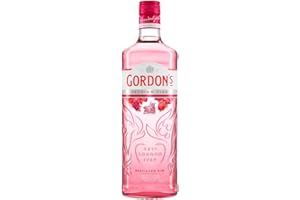 Gordon's Pink Gin | Premium destilliert | Erfrischend köstlich | mit Erdbeer- und Himbeergeschmack | handgefertigt in England