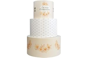 IRPOT Torta scenografica per festa a tema a scelta in vinile allestimento sweet table (PRIMA COMUNIONE)