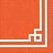 Produktbild Entertaining with Caspari Cocktail Napkins, Rive Gauche Orange, Pack of 20 by Caspari