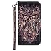 Produktbild DENDICO iPhone 6 Plus/iPhone 6s Plus Hülle, 3D Leder Flip Handyhülle für Apple iPhone 6 Plus/iPhone 6s Plus, Schutzhülle mit Magnetverschluss und Standfunktion - Eule