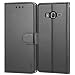 Produktbild LANOU Galaxy Grand Prime Hülle, Premium Leder Tasche Handy Schutzhülle für Samsung Galaxy Grand Prime Handyhülle Etui Schale Case Cover - Schwarz