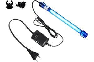 OsAtNb Aquarien UV Licht Wasserklärer Algen klar grün sauber Zuhause UV Sterilisator Lampe Küche UV Sterilisationslampe Hundehütte Bakterien-Killer UV Lampe für Filtertank Teich Schwimmbecken