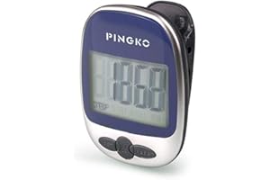 PINGKO Podomètre, Marche, Suivi Précis du Nombre De Pas, Portable, Sport, Podomètre Compteur De Pas/Distance/Calories, Fitness Tracker, Compteur de Calories-Bleu