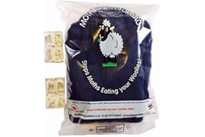SHEEPISH 8 x Moth Proof Sweater Storage Bags UK made (w/Acana Moth Killer Sachets)*NEW IMPROVED BAGS JUNE 2018*
