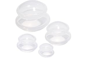 4 st vakuum silikon sugkoppar, celluliter vakuumkoppar lindring, celluliter massagekoppar, genomskinlig silikon, 4 storlekar, för smärtlindring, tryckavlastning, kroppsvård