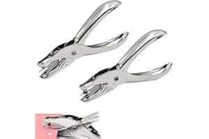 JYNXOR 2 Pcs Perforatore a Foro Singolo, Fustellatrice Per Carta, Pinza Foratrice Per Carta, Bucatrice Per Fare Cerchi,Perforatrice Fogli a4,Diametro Di Foratura 3mm/6 mm,Foratrice Per Carta Strumento