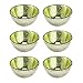 Produktbild 6x Schwimmschale RIFFLE - Grün - 7,5 cm - Schwimmlinse - Schwimmteelichthalter - Teelichthalter - Teelichtglas - Gartendeko - Balkondeko