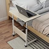 【Höhenverstellbar】Flexibler Laptoptisch, der individuell in der Höhe verstellbar ist - Je nach Wunsch zwischen 71cm und 90cm Arbeitshöhe.