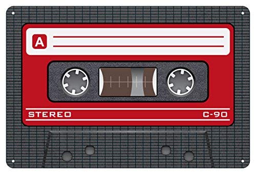 Rockbites Blechschild Señal metálica, Blanco/Rojo, 20 x 30 cm