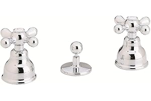 Nobili Rubinetterie GRC5015/1CR Batteria Bidet 3 Fori con Scarico, Cromo