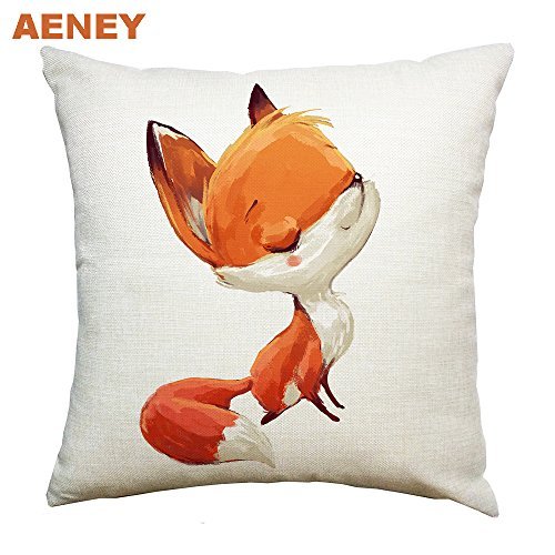 Fox Fall Throw Pillow Cover