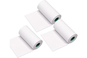 Bisofice Sticker Paper Roll,Adhesive Thermal Paper Roll, Peripage Paper, 10-Year Preservation Sticky 56*30mm BPA-Free Black Font Adhesive Sticker Labels for Peripage A6/A8/P6 Paperang P1/P2,3 Rolls