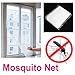 Caltrad White Window Screen Mesh Net Insect Fly Bug Mosquito -- 4.2 ft X 4.9 ft -- Can be cut down to size