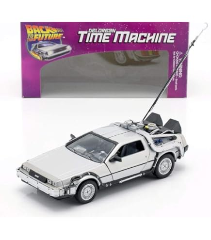 Regreso al Futuro 3-pack Delorean cars three films I, II and III scale 1/24 Back to the Future 1 2 3 DE Welly 1:24 Die Cast
