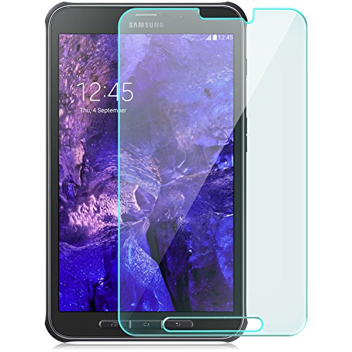 Saxonia® Displayschutzfolie [gehärtetes Glas] Samsung Galaxy Tab Active Panzerglasfolie Hartglas Schutzfolie Panzerglas Folie (9H) | HD Klar | Transparent