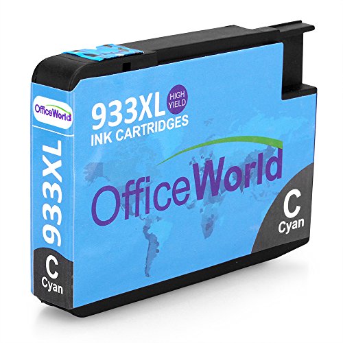 OfficeWorld Kompatible Patronen Ersatz für 933XL 3 Farbtintenpatronen mit Neuen Chips für Officejet 6100 6600 6700 7110 7610 7612 [Bitte beachten Sie 7510 7512 kann nicht verwendet werden] (1 Cyan, 1 Magenta, 1 Gelb) - 3