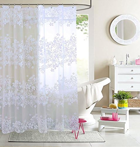 YLBUUEE Curtain shower, hall of the Bains Downy Mildew prevent cut off out of the reach and sight Peva shower curtain material sealing, anti-mold (size: 150*200cm)