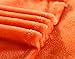Bedding Extra Soft Coral Fleece Blanket Lightweight Thickening Throw/Bed Blanket Pure Color Blanket Bright Orange Throw(47"X79")