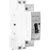 Ailao AC Contactor For Home Single Phase AC Contactor 2P 25A 2NO 220V DIN Rail Automatic Contactor Manual Remote Control, Lig