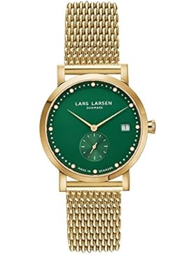 Lars Larsen Damen-Armbanduhr LW37 Analog Quarz Edelstahl 137GEGM