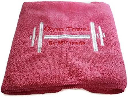 Perfect Fitness Towel - Sports Gym Absorbent Microfibre Travel Towels with Pouch - Colour: Pale Pastel Pink