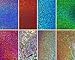 Shop Buzz Pack of 10 Self Adhesive Holographic Designer Sheets / Sparkling Stickers of Assorted Colors and Designs A4 size (80gsm Thickness) - For Arts & Crafts, Scrapbooking, Paper Decorations RS.180.00