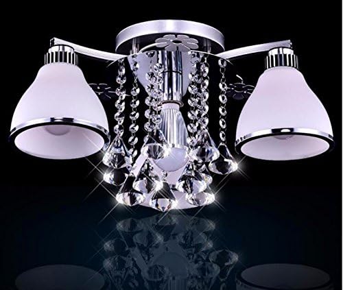 yxhflo Led ceiling light modern minimalist aluminum bedroom living room light balcony kitchen restaurant , ceiling lamps with segment remote ,3 head Upgrade Version