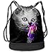 Produktbild WITHY Cat Eat Icecream Multifunctiona Drawstring Sport Backpack Foldable Sackpack