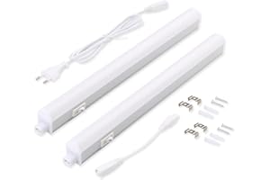 da LIGHT Zestaw 2 lamp LED pod szafkę kuchenną, 5 W, 31,5 cm, 450 lm, 4000 K, neutralna biel, do szafek kuchennych i szafek, wysuwana za pomocą systemu wtykowego (2 sztuki)